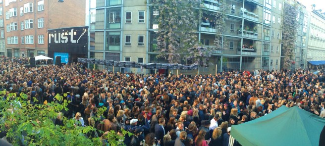 The view from the balcony