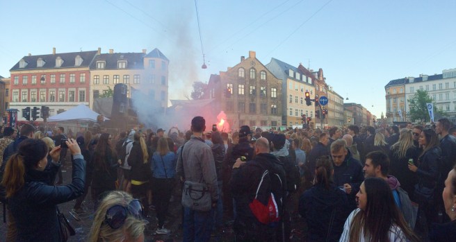 The stage area in Sankt Hans Torv